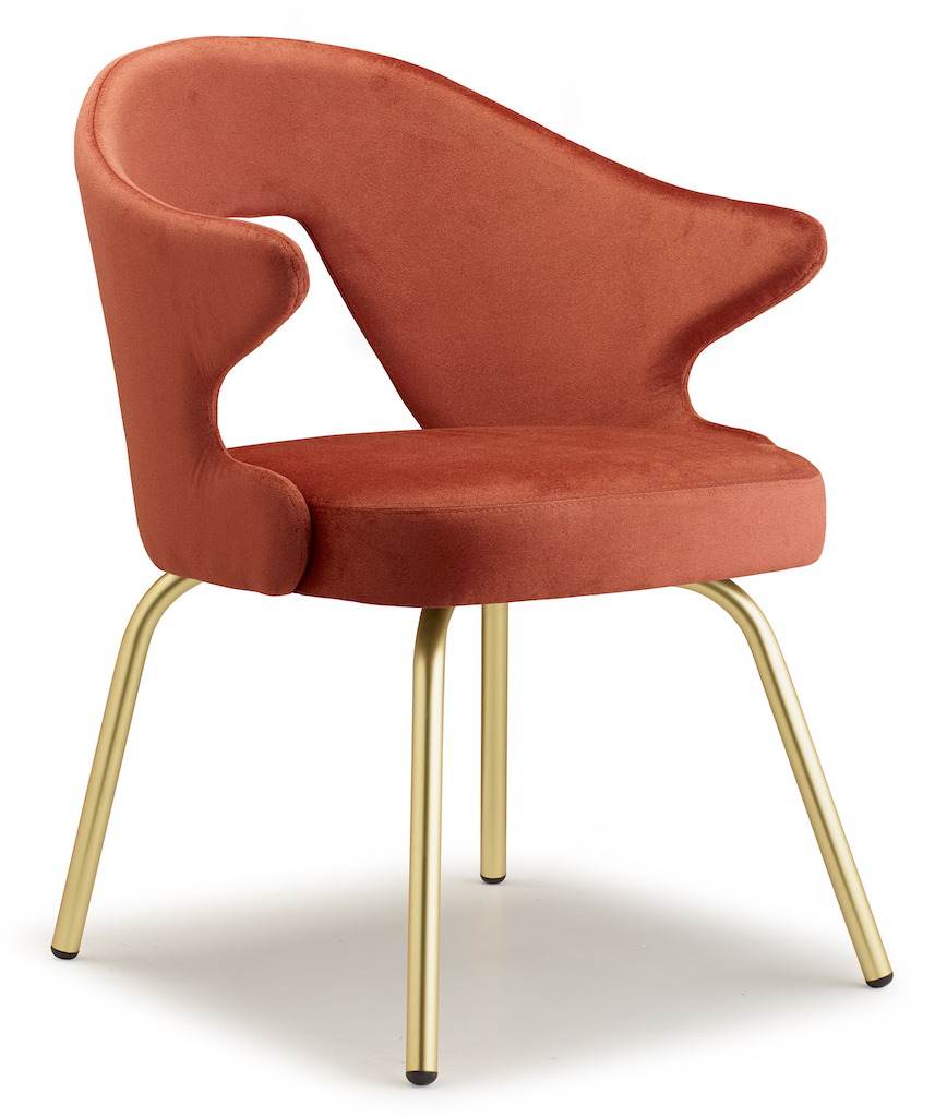  SCAB YOU Fauteuil Velvet - Messing Poten