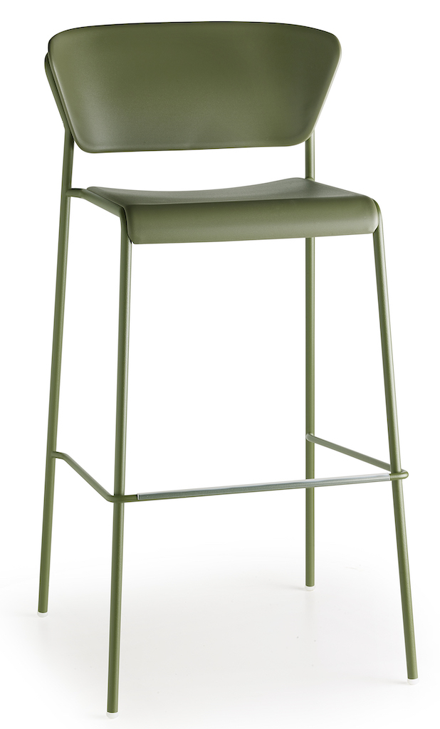 SCAB Lisa Counter Barkruk - Set van 2 - Zithoogte 65 cm - Olijfgroen