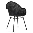 Vincent Sheppard Avril HB Stoel Lloyd Loom - Zwart Metaal