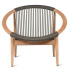 Vincent Sheppard Frida Lounge Fauteuil Teak Rope Antraciet