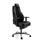 Werck24 InControl 24-uurs Ergonomische Bureaustoel Stof/Zwart Leer