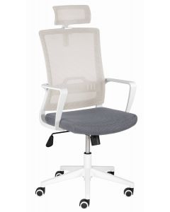 Werck24 Vision Bureaustoel - Stof Zilvergrijs/Grijs