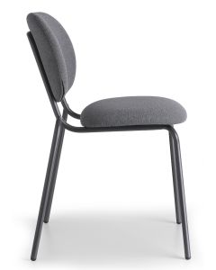 SCAB Si-Si Bold Stoel Stof Grijs - Antraciet Frame