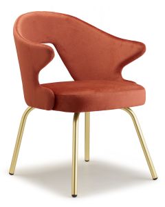 SCAB YOU Fauteuil Velvet - Messing Poten
