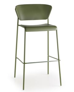SCAB Lisa Barkruk - Set van 2 - Zithoogte 75 cm - Olijfgroen
