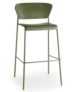 SCAB Lisa Counter Barkruk - Set van 2 - Zithoogte 65 cm - Olijfgroen