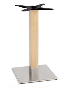 SCAB Tiffany Square Tafelonderstel 73 cm - Mat RVS - Beuken