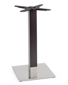 SCAB Tiffany Square Tafelonderstel 73 cm - Mat RVS - Wengé