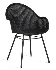 Vincent Sheppard Avril HB Stoel Lloyd Loom - Zwart Metaal