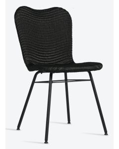 Vincent Sheppard Lily Stoel Lloyd Loom - Zwart Metaal