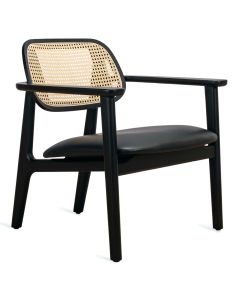 Vincent Sheppard Titus Lounge Fauteuil Eiken Zwart 