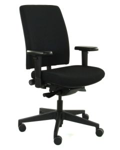 Werck24 Kingston Ergonomische Bureaustoel NPR1813 - Stof Zwart