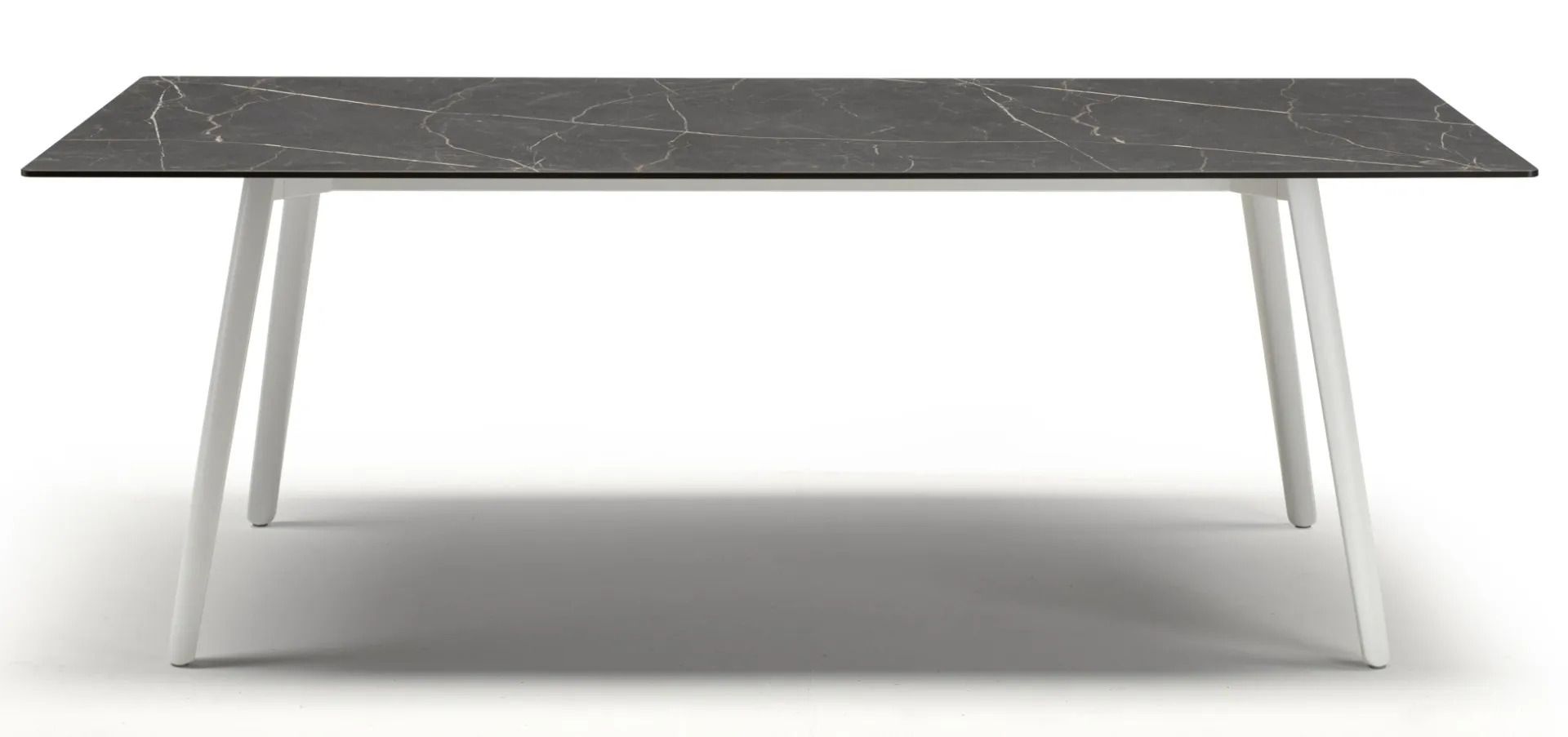  SCAB SQUID Tafel 209 cm - Wit/HPL Black Sahara Marmer Effect