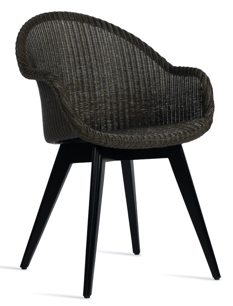  Vincent Sheppard Avril HB Stoel Lloyd Loom - Zwart Hout