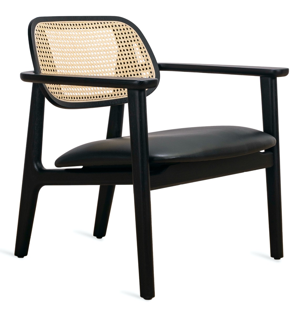  Vincent Sheppard Titus Lounge Fauteuil Eiken Zwart 