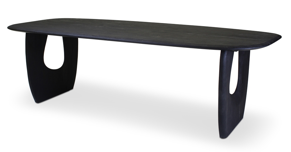  Werck24 Alessio Ovale Tafel 240 cm Zwart